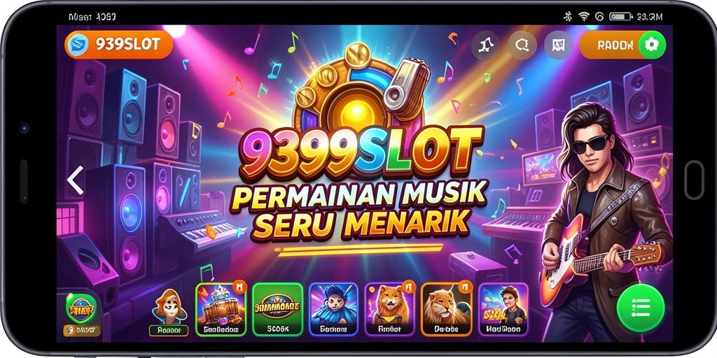 Screenshot dari gameplay seru 9399SLOT dengan variasi lagu.