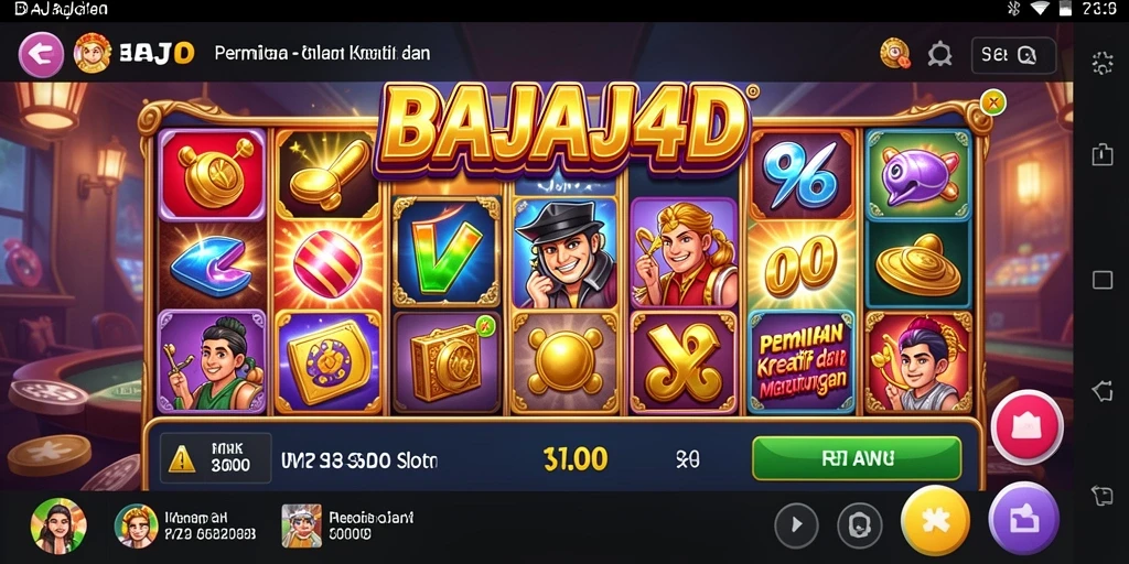 Tangkapan layar permainan Slot BAJAJ4D yang mendebarkan.