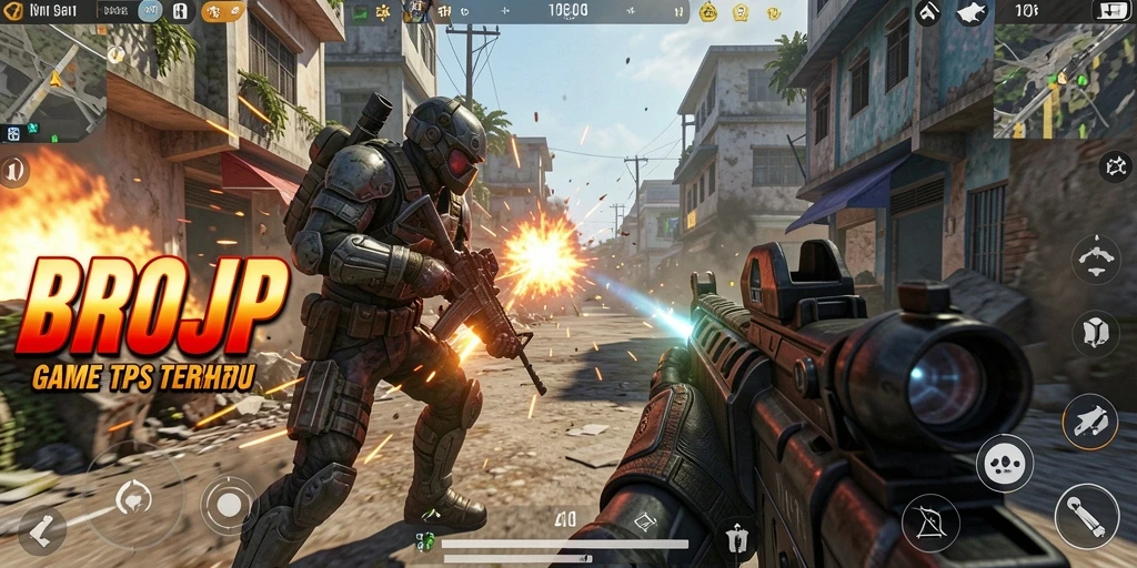Screenshot gameplay BROJP menampilkan aksi pertempuran yang intens dan menarik.