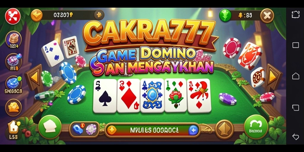 Tampilan gameplay seru CAKRA777 saat bermain Domino.