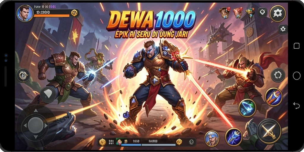 Tangkapan layar gameplay menunjukkan aksi pertarungan yang mendebarkan.