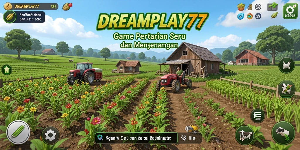 Tampilkan gameplay seru bertani dengan <strong>DREAMPLAY77</strong> yang menarik.