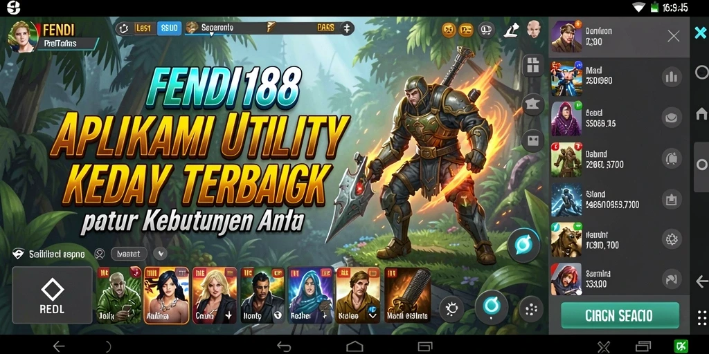 Tampilan antarmuka FENDI188 yang sederhana dan intuitif.