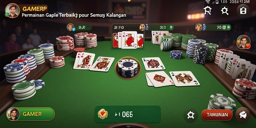 Tampilan gameplay Gaple yang menarik dan interaktif dari GAMERP.