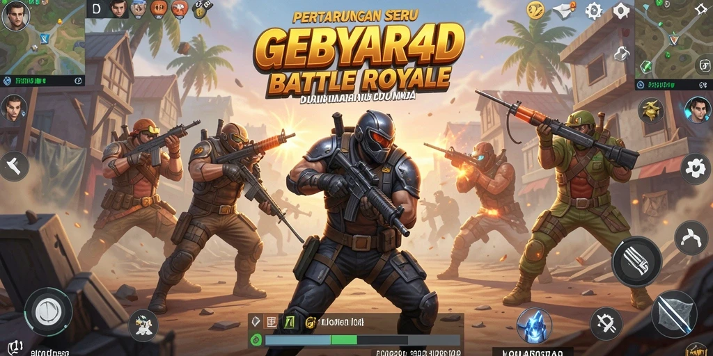 Tangkapan layar aksi seru dalam game Battle Royale GEBYAR4D.