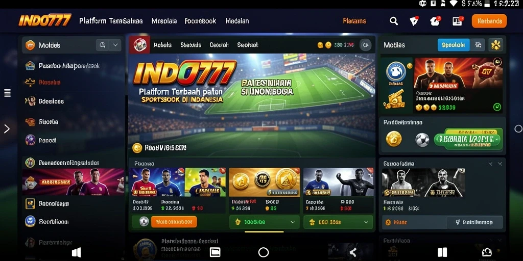 Tampilan menarik dari gameplay Sportsbook di INDO777.