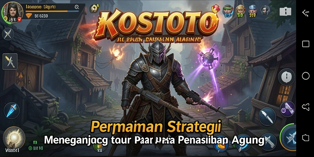 Tampilan gameplay KOSTOTO yang menarik dan strategis.