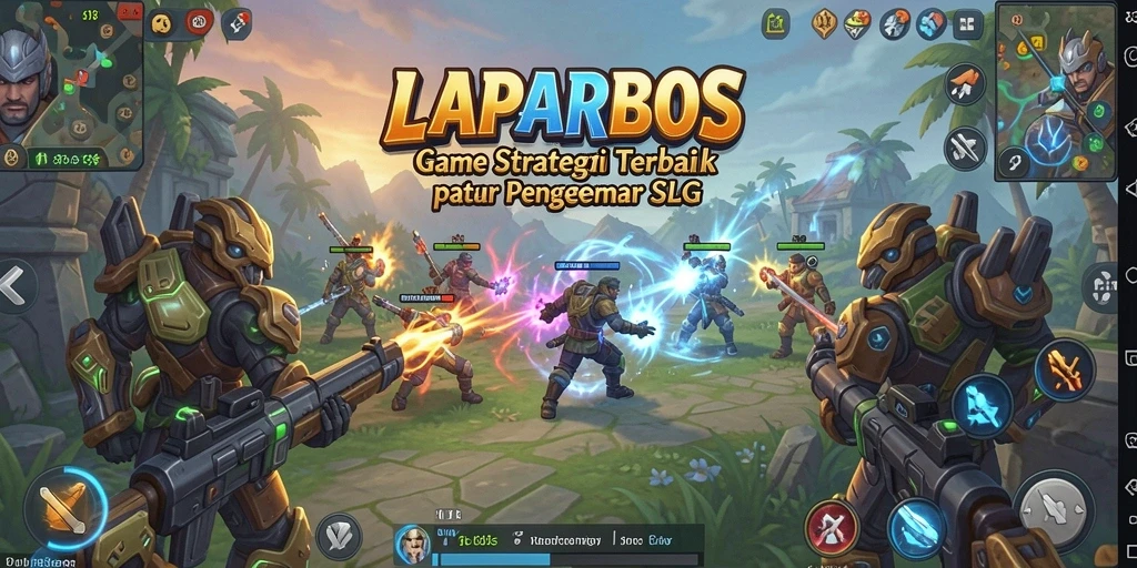 Tampilan gameplay penuh aksi dalam LAPARBOS yang seru.