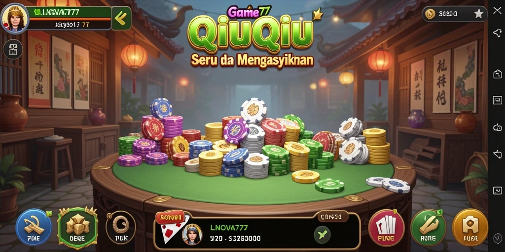 Tampilan menarik dan gameplay seru di LNOVA777 QiuQiu.