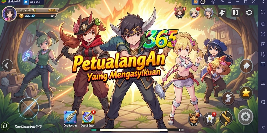 Tampilan gameplay seru dan penuh aksi dari LUCK365.