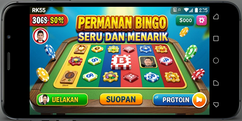 Tampilan gameplay Bingo yang menarik dan interaktif.