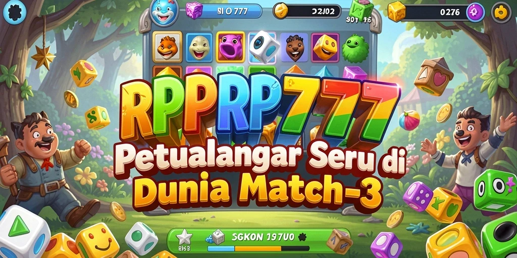 Gameplay RPRP777 dengan warna-warni mencolok dan tantangan seru.