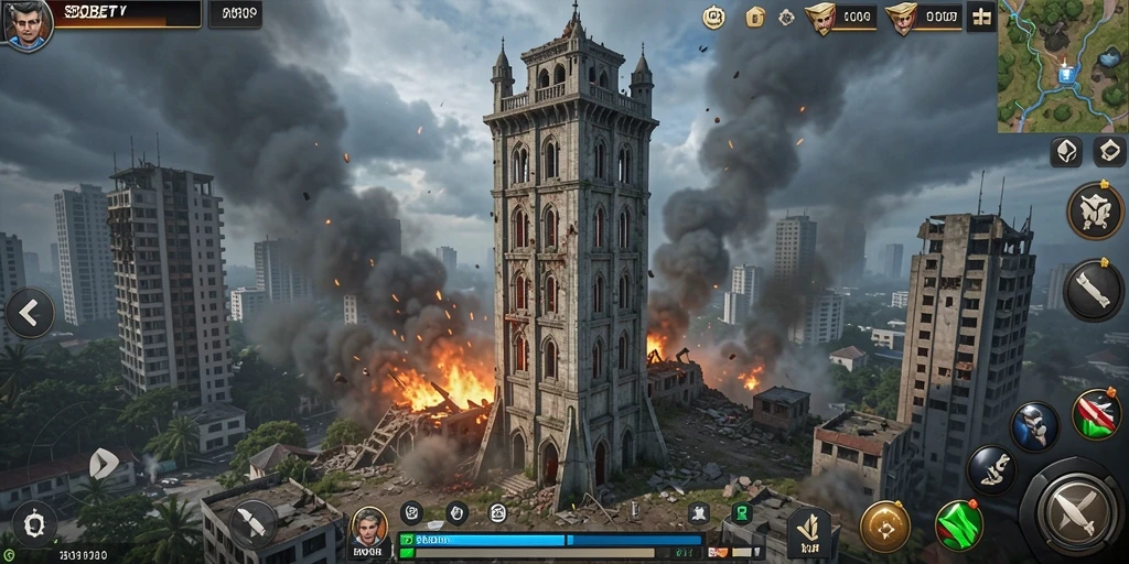 Tampilan permainan Tower Defense yang seru dan menantang.