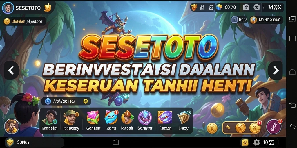 Screenshot SESETOTO menunjukkan gameplay menarik dengan grafik cerah.