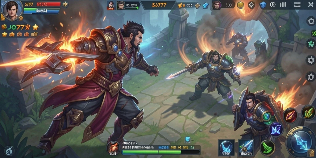 Tampilan gameplay epik dalam SJO777 yang penuh strategi dan aksi.