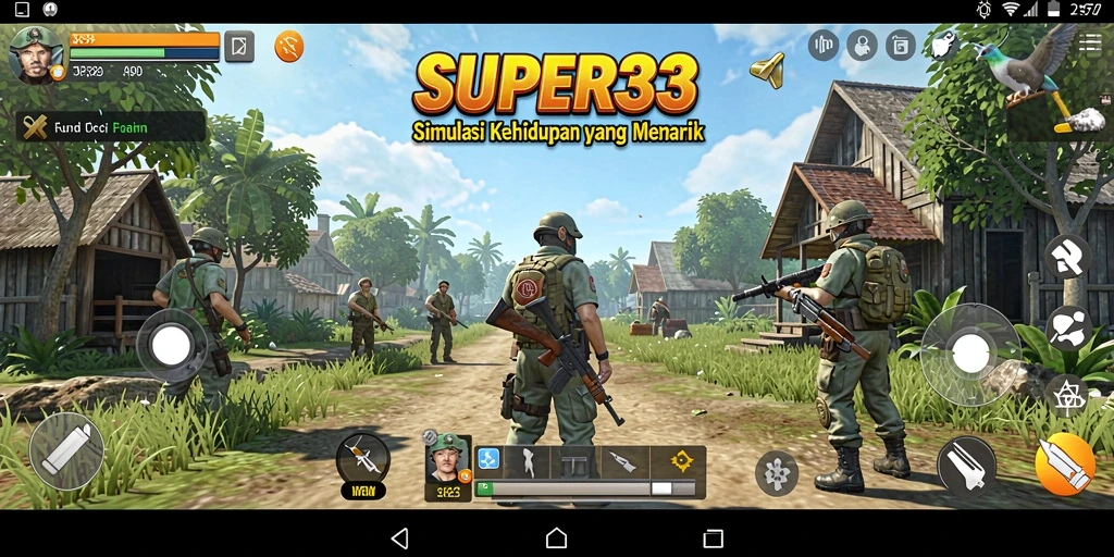 Tampilan menarik dari gameplay SUPER33 yang interaktif.