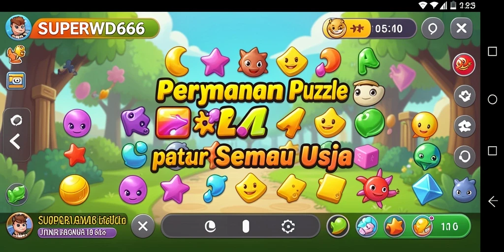 Tangkap layar gameplay <strong>SUPERWD666</strong> menampilkan tantangan puzzle yang menantang dan seru.