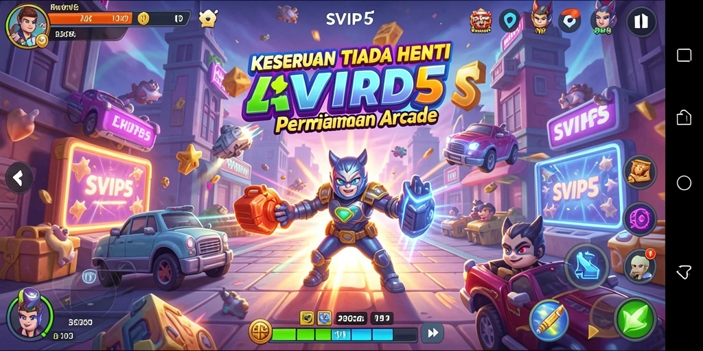 Tampilan gameplay seru dari SVIP5 dengan grafis menawan dan karakter menarik.