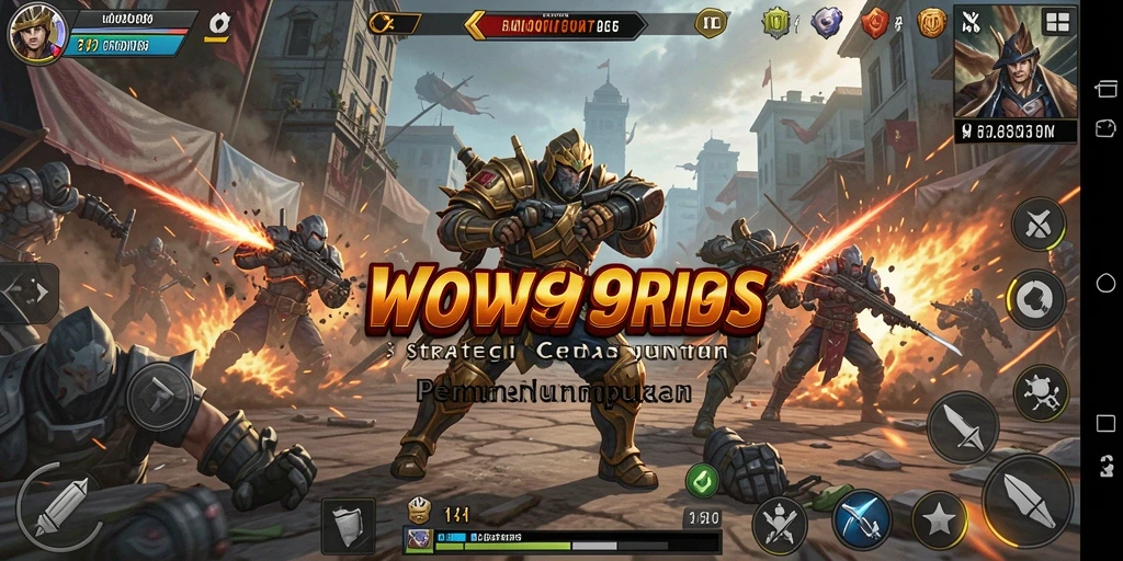 Screenshot WOW99 menampilkan pertempuran strategi yang intens.